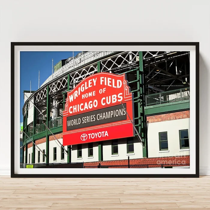 1280 Wrigley Field Sign Art Print