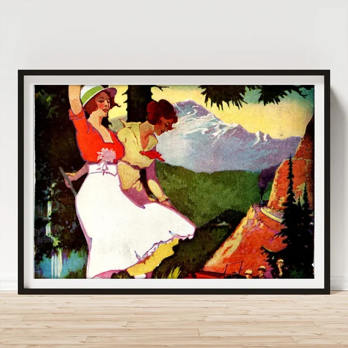 1919 Pikes Peak Colorado Poster Art Print
