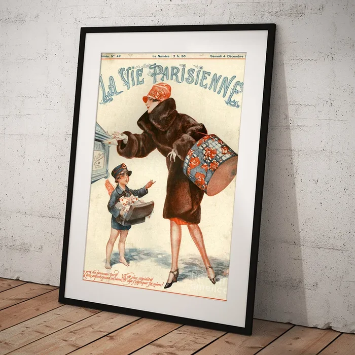 1920s France La Vie Parisienne Magazine #255 Art Print