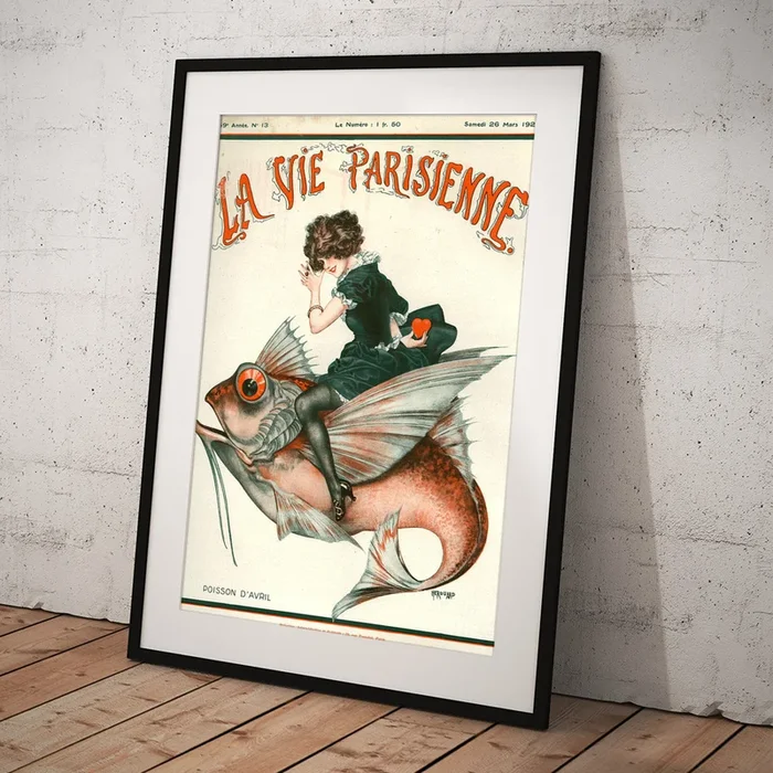 1920s France La Vie Parisienne Magazine #31 Art Print