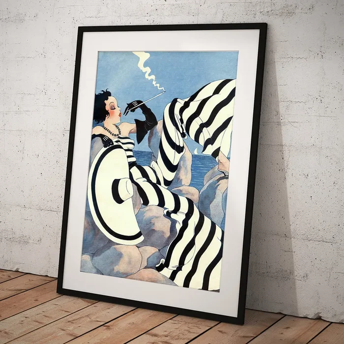 1933 French Art Deco Fashion Art Art Print