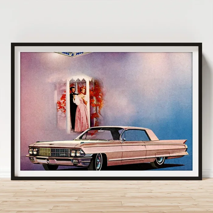 1960s Usa Cadillac Magazine Advert Art Print