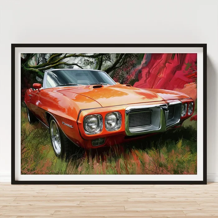 1969 Pontiac Firebird 400 in Box Canyon Art Print