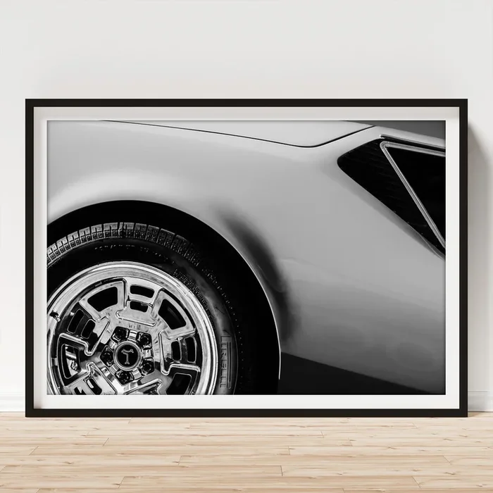 1972 DeTomaso Pantera Wheel Art Print