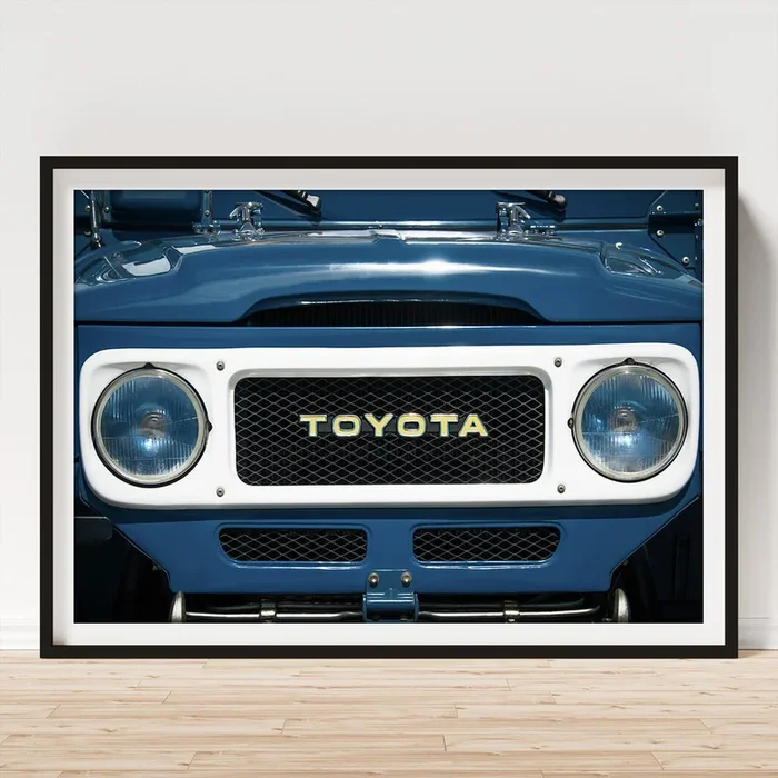 1982 Toyota FJ43 Land Cruiser Grille Emblem -0522c Art Print