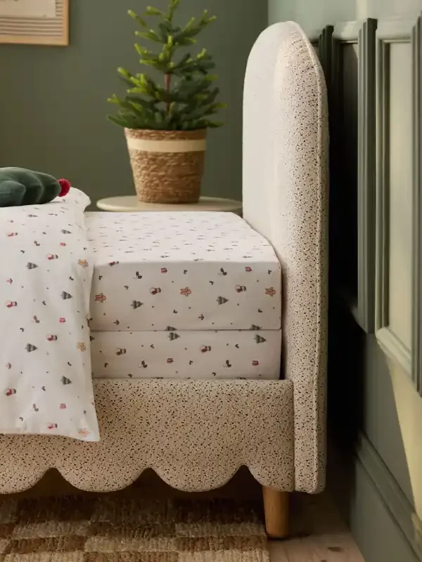 2 Pack Ecru Icons Christmas Bed Sheets