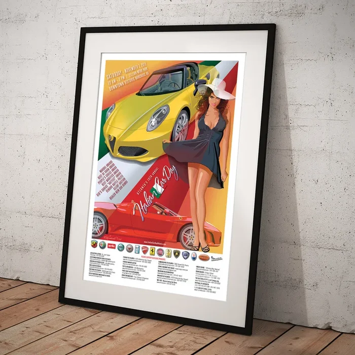 2015 Atlanta Italian Car Day Poster Art Print