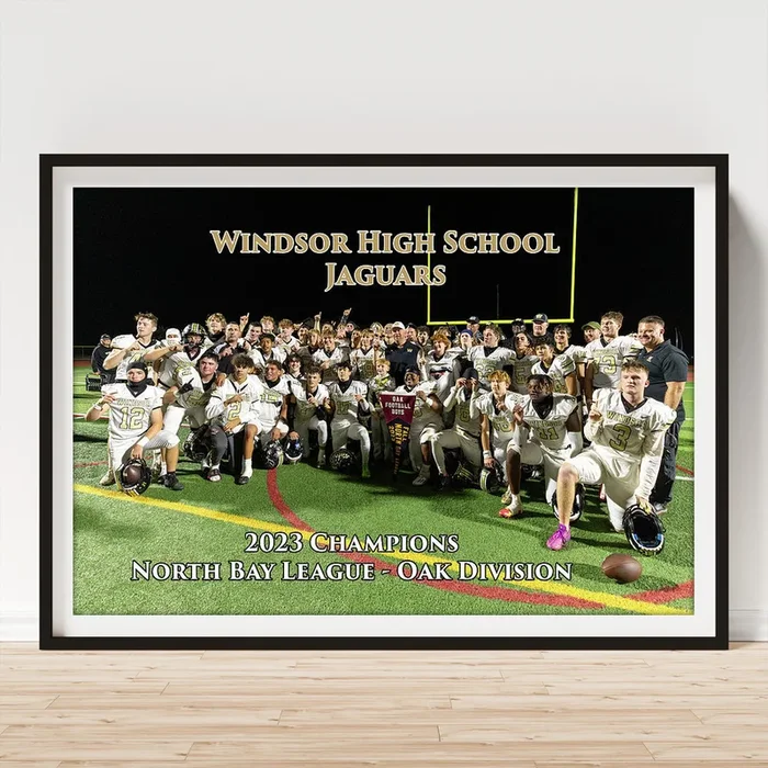 2023 Windsor High School Jaguars Varsity Football Champions Art Print