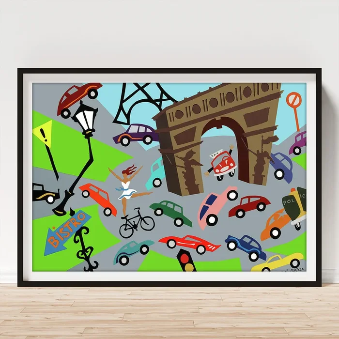 4cop Arc De Triomphe Art Print