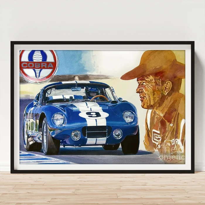 64 Cobra Daytona Coupe Art Print