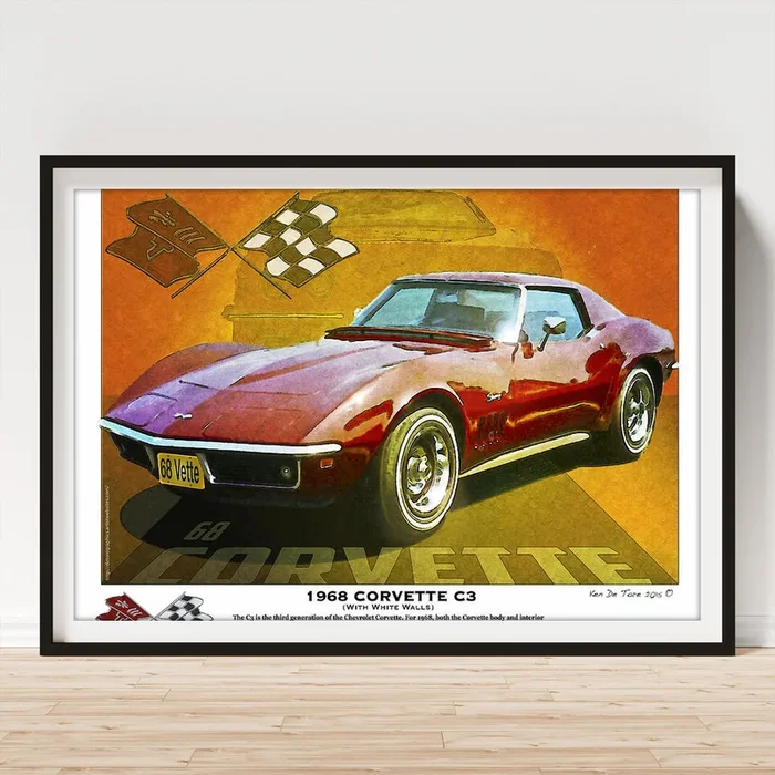 68 Corvette Art Print