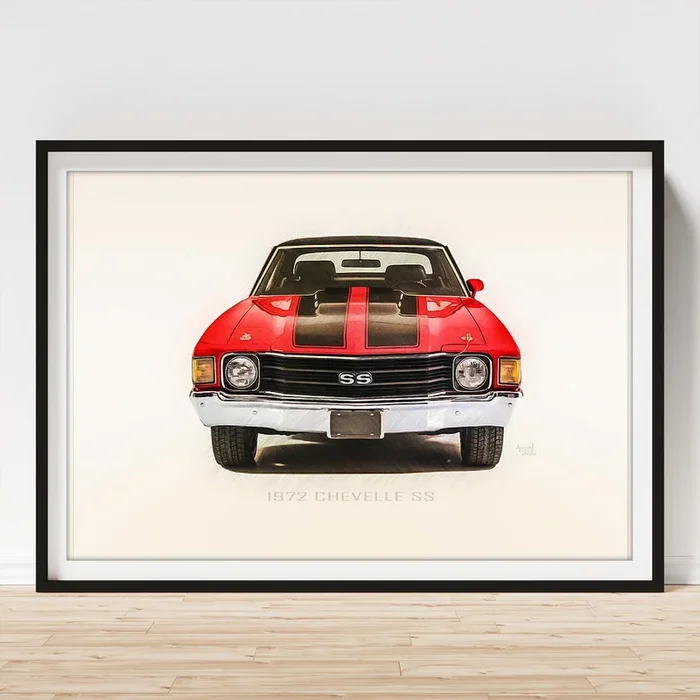 72 Chevrolet Chevelle SS Art Print