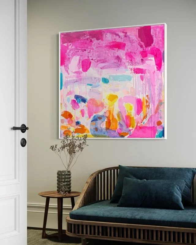 ‘Dopamine Days’ (2025) Acrylic painting by Kathryn Sillince