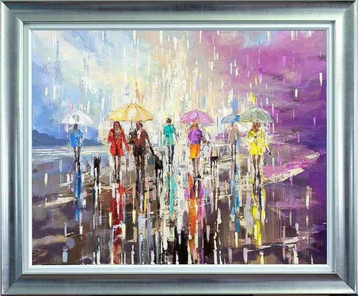 ‘Glowing Sky II’ (2022) Oil painting by Ewa Czarniecka