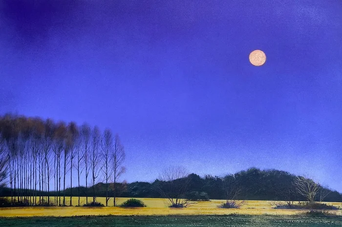 ‘Horizon Line V’ Landscape Oil Painting (2022) Oil painting by Simon Jones