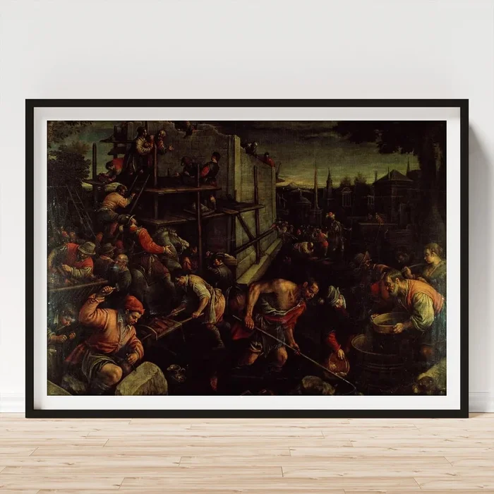 ‘The Tower of Babel’, c.1600, Oil on canvas, 137,1 x 189,2 cm. Art Print