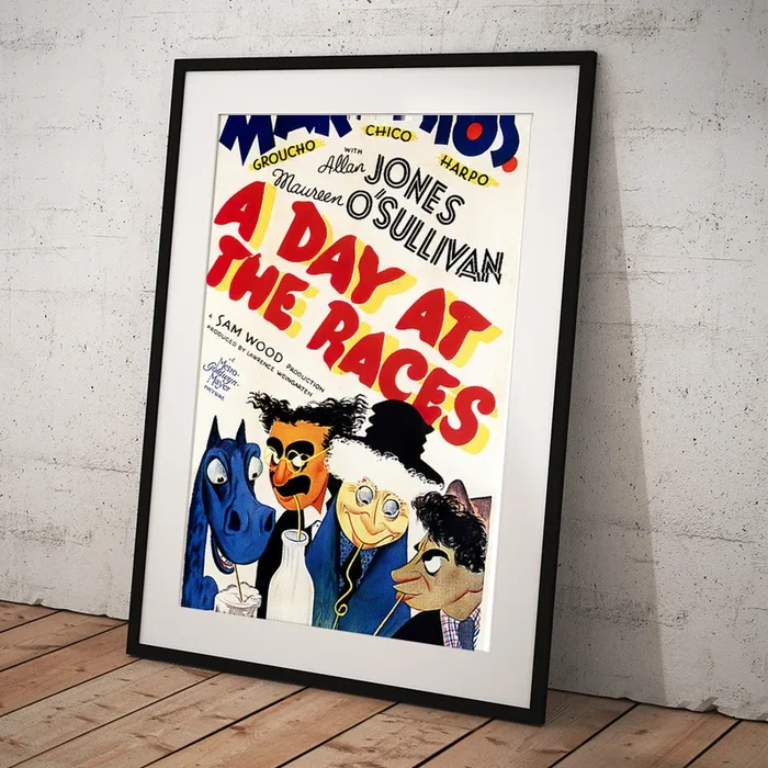”A Day at the Races”, 1937 – art by Al Hirschfeld Art Print