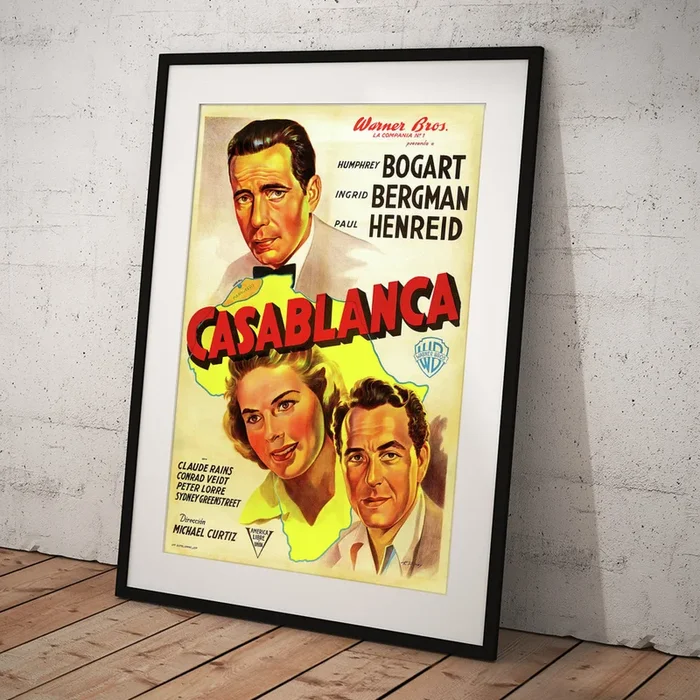 ”Casablanca”, with Humphrey Bogart and Ingrid Bergman, 1942 Art Print
