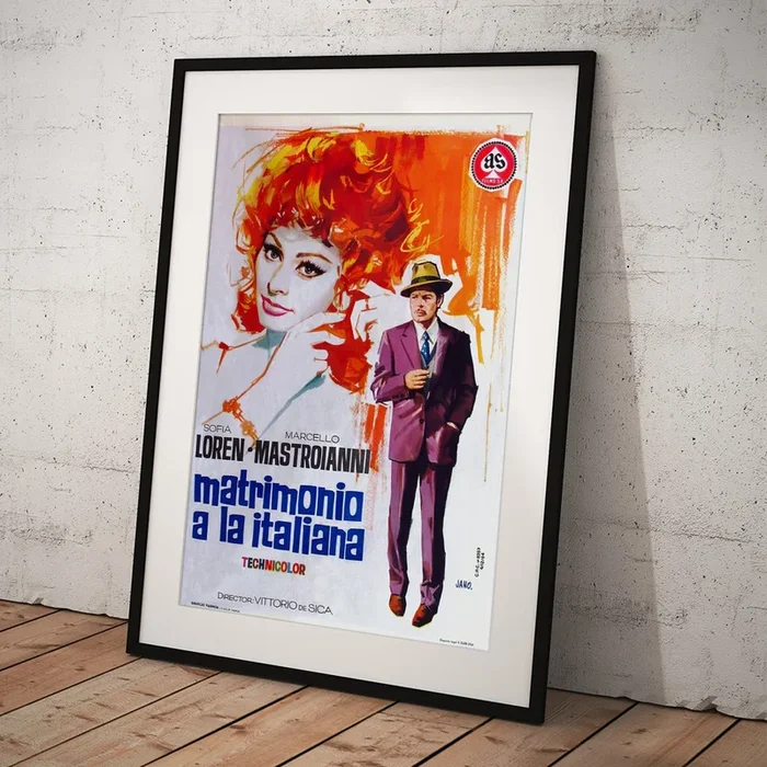 ”Marriage Italian Style”, 1964 – art by Jano Art Print