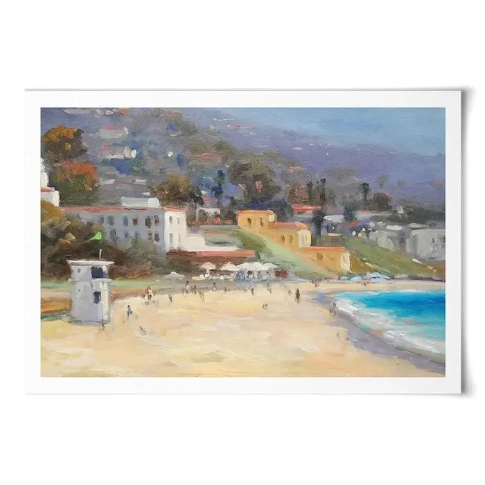 A Beach Day Art Print