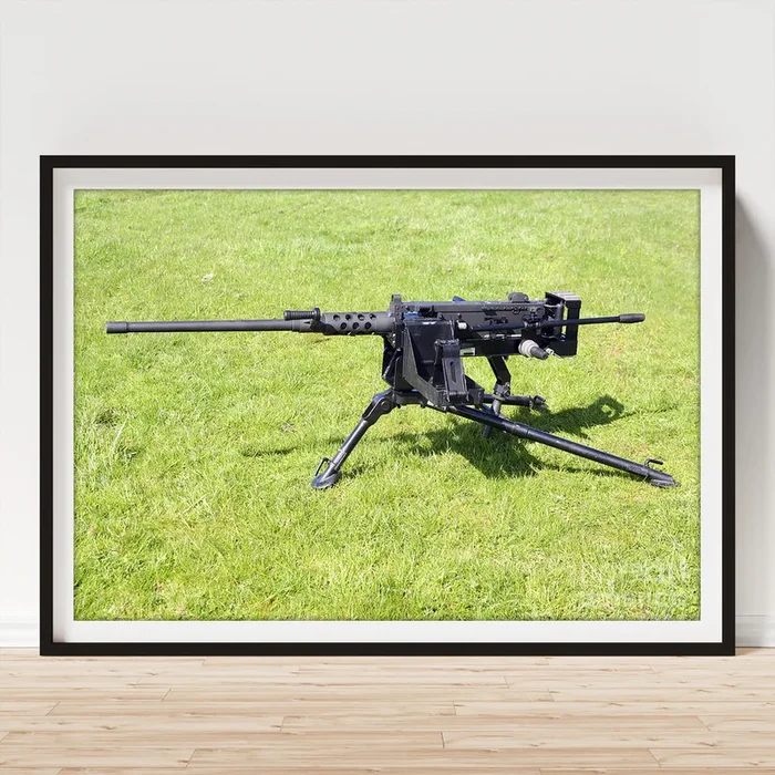 A Browning M2 .50 Caliber Heavy Machine Art Print