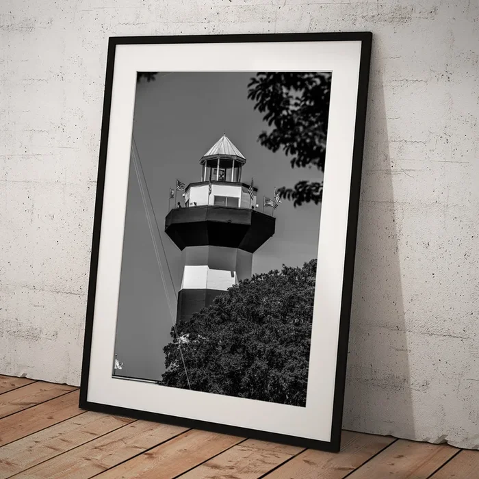 A clear blue sky features the Harbour Town Lighthouse – famous l #2 Art Print