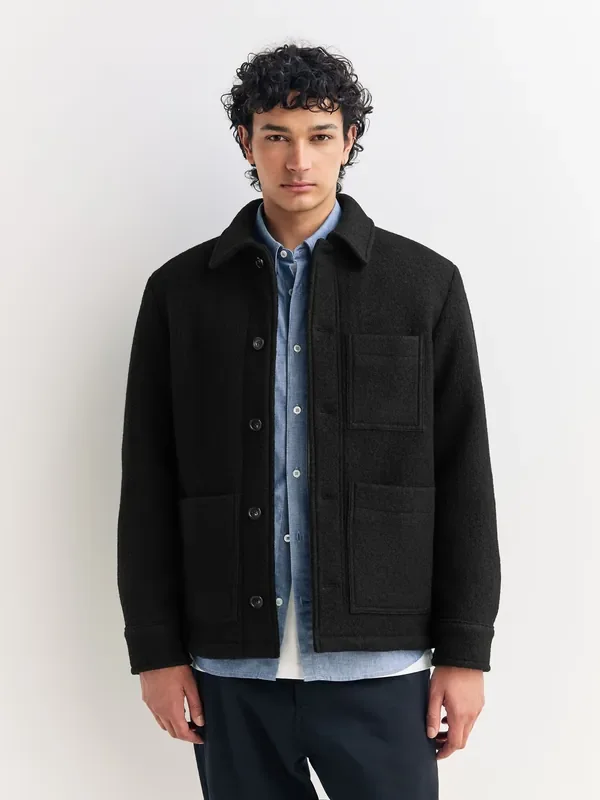 A.P.C. Black Emile Logo Jacket