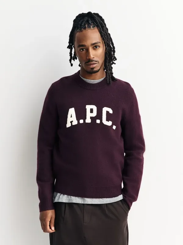 A.P.C. Red Jay Print Jumper