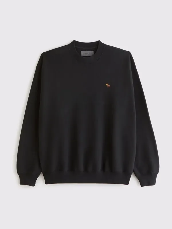 Abercrombie & Fitch Black Small Logo Crew Neck Jumper