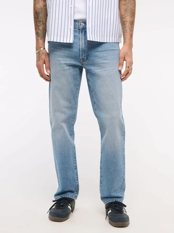 Abercrombie & Fitch Blue Straight Leg Jeans