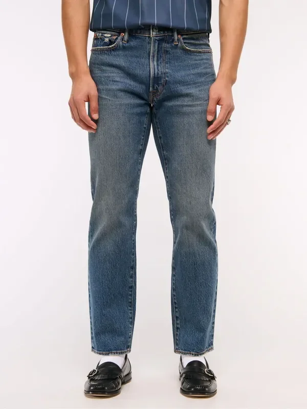Abercrombie & Fitch Blue Straight Leg Jeans