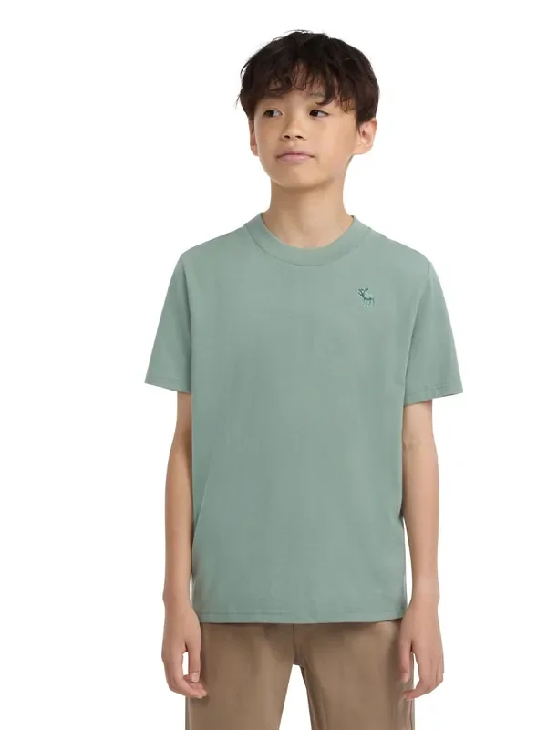 Abercrombie & Fitch Green Essential Logo Short Sleeve T-Shirt