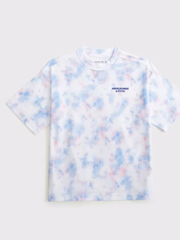 Abercrombie & Fitch White Graphic Print Logo T-Shirt