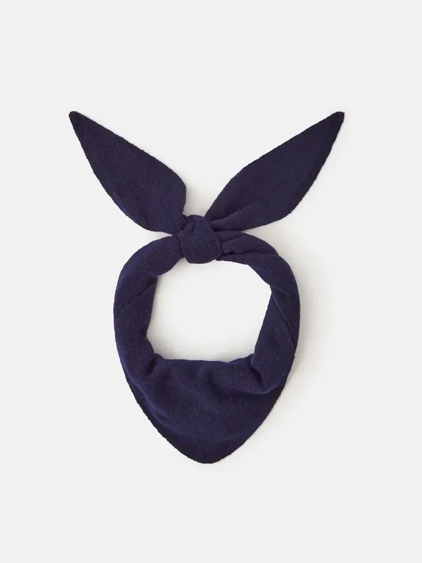 Accessorize Blue Plain Knitted Neckerchief