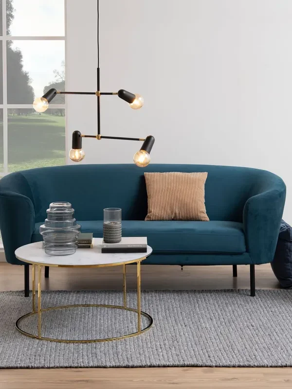 Actona White Bolton Round Coffee Table