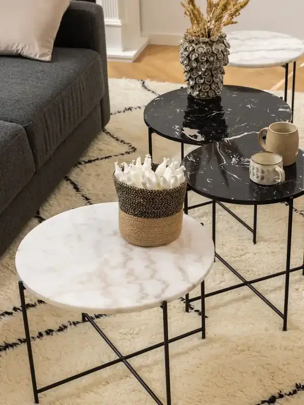 Actona White Medium Avila Side Table