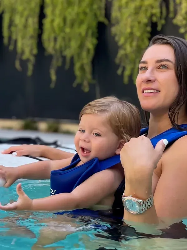 Aden + Anais Blue Baby Waterland Carrier Swimming Accessories