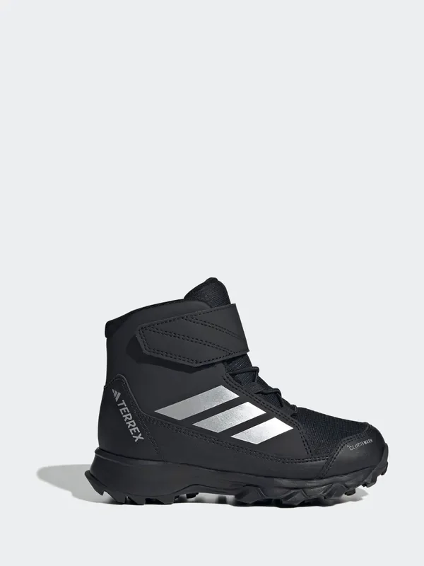 adidas Black Terrex Snow CF CLIMAWARM Cosy Winter Kids Boots