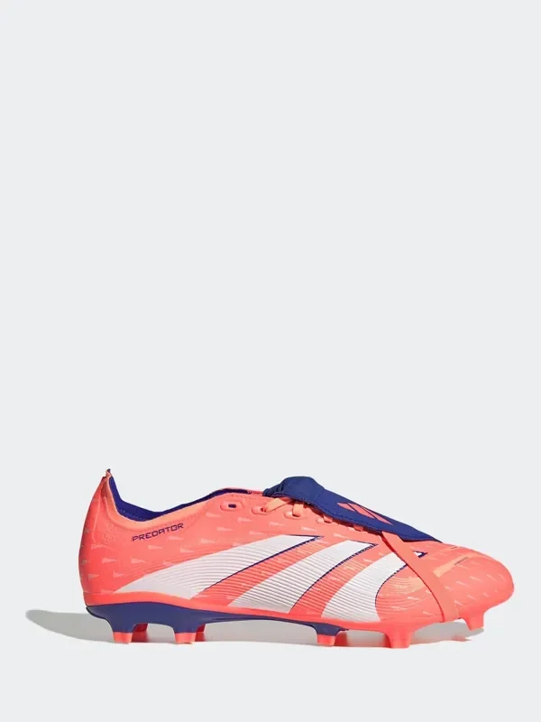 adidas Coral/White Adult Predator League Fold-Over Tongue Firm/Multi Ground Boots