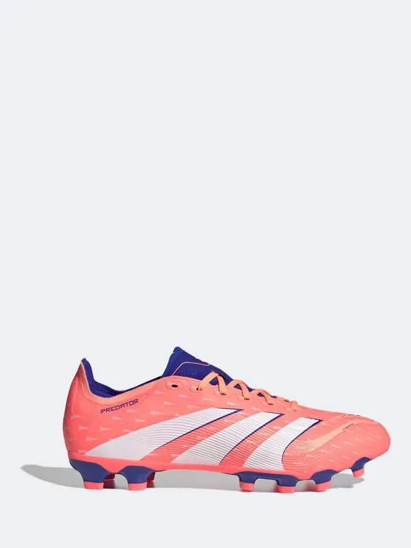 adidas Coral/White Adult Predator League Multi Ground Boots