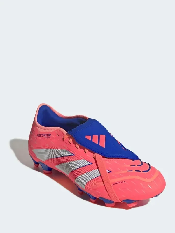 adidas Coral/White Adult Predator Pro Fold-Over Tongue Multi Ground Boots
