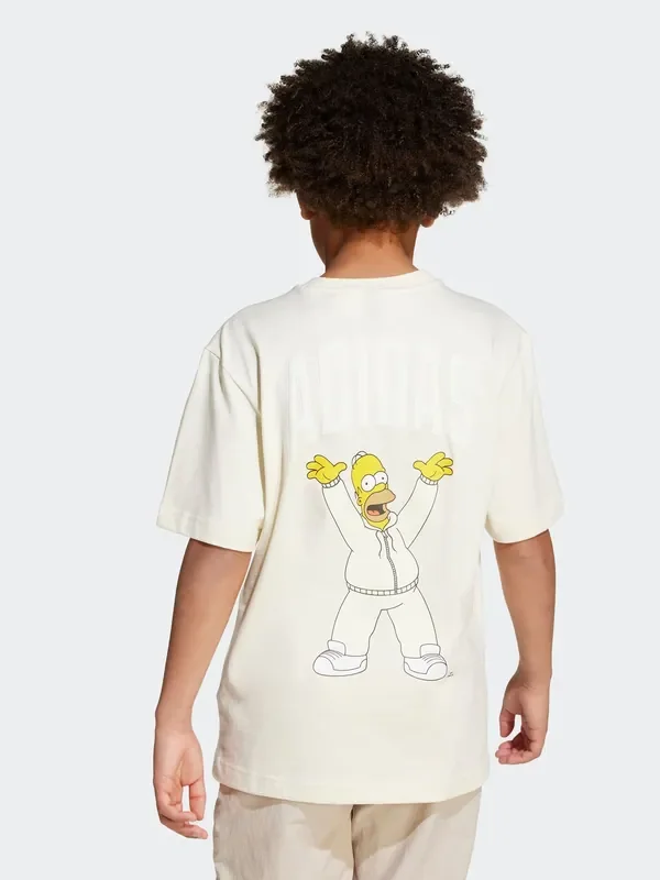 adidas Cream The Simpsons Graphics T-Shirt Kids