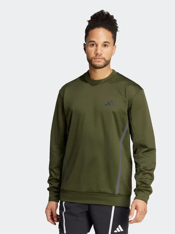 adidas Green Game & Go Team Issue Crewneck Sweatshirt