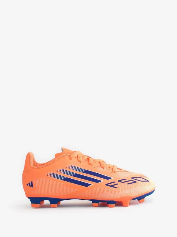 adidas Orange Kids F50 Club Firm/Multi-Ground Boots
