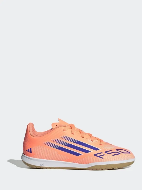 adidas Orange Kids F50 Club Indoor Boots