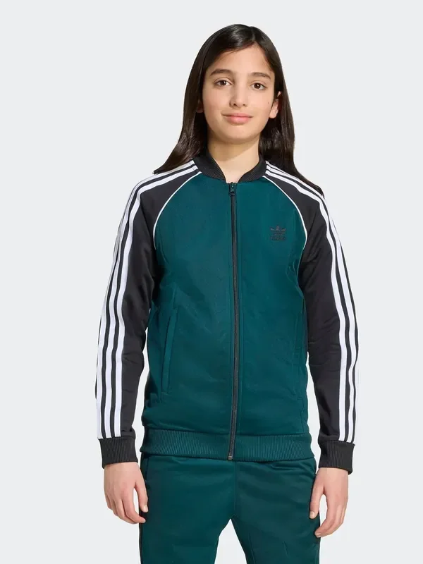 adidas Originals Green Adicolor SST Kids Track Top