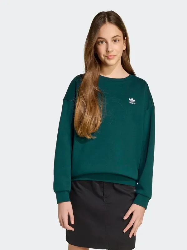 adidas Originals Green Boyfriend Crew Kids Sweatshirt