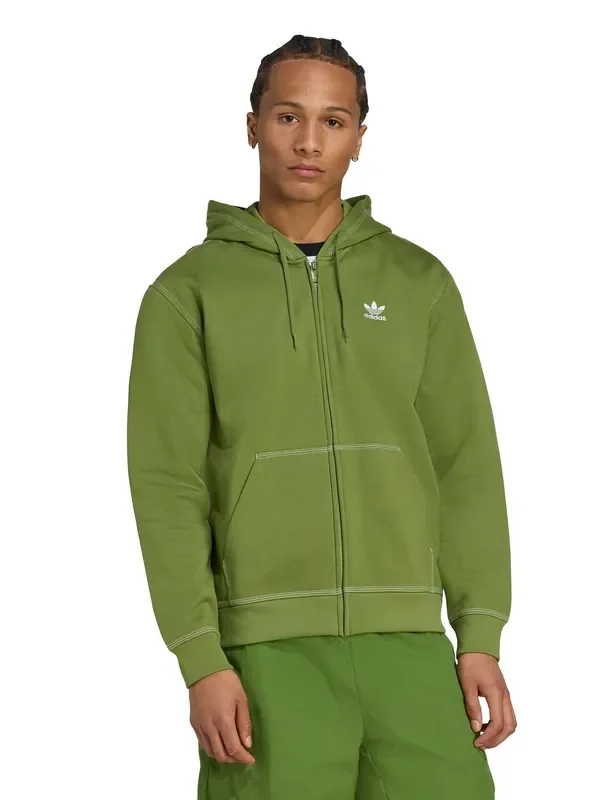 adidas Originals Green Essentials Fleece Zip Hoodie