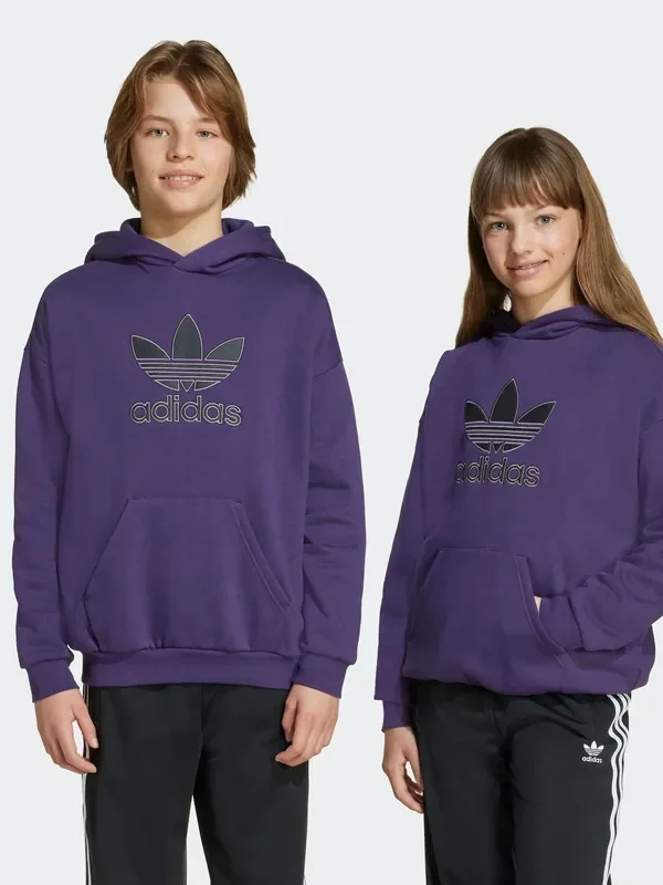 adidas Originals Purple Trefoil Hoodie Kids