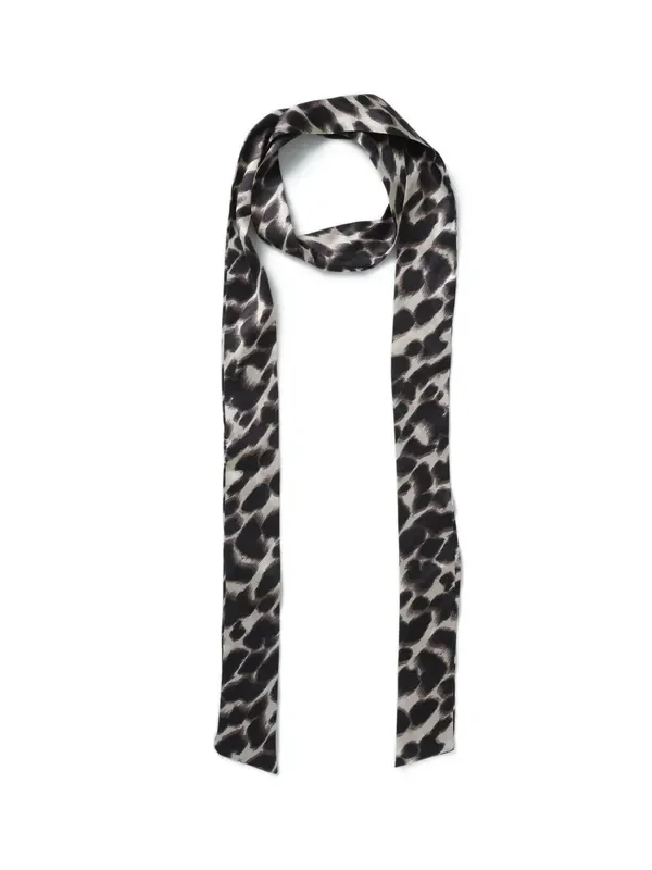 Aela Animal Print Leopard Thin Scarf